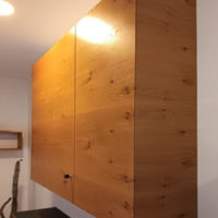 Eichenfronten mit Sichtseite auf Gehrung